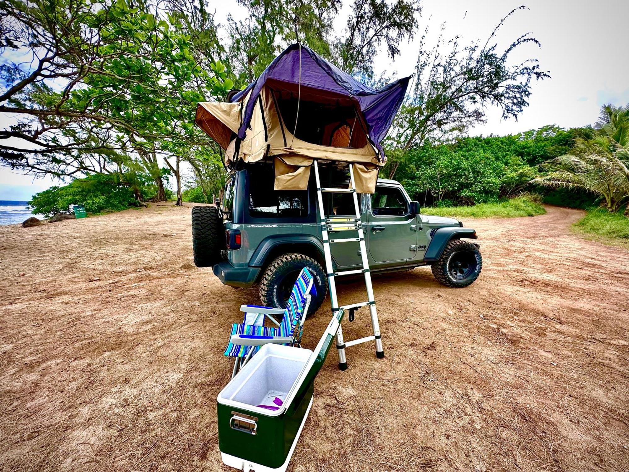 Explore Maui'S Diverse Campgrounds And Uncover The Island'S Beauty From Fresh Perspectives Every Day As You Journey With Aloha Glamp'S Great Jeep Equipped With A Rooftop Tent Paia Kültér fotó